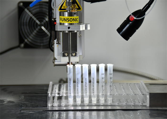 Production Line For Syringe Ultrasonic Spray Coating Technology For Blood Collection Vessels BTC And Injection Tubes